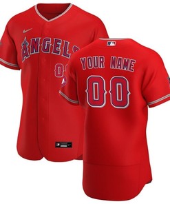Los Angeles Angels 2020 Mlb Personalized Custom Red Custom Jersey