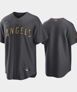 Los Angeles Angels 2022-23 All-Star Game AL Charcoal Jersey