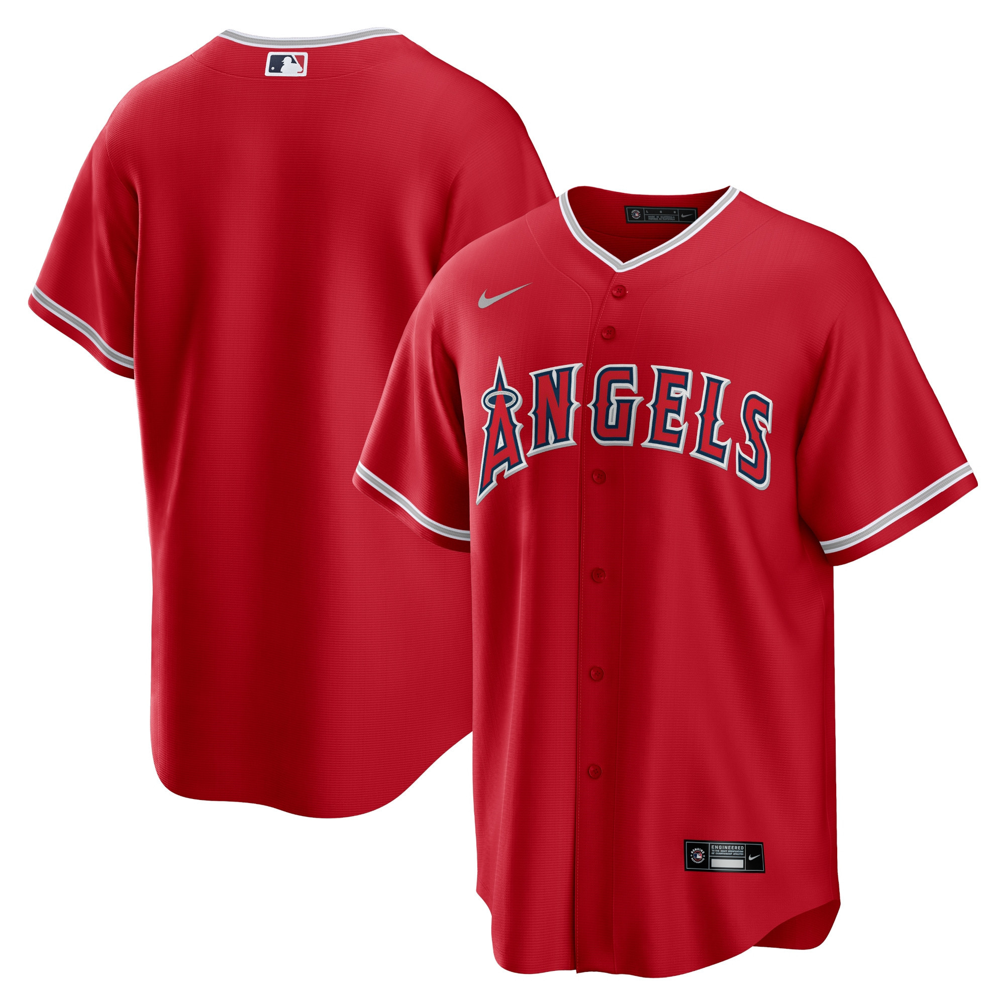 Los Angeles Angels Alternate Replica Team Jersey - Red Mlb