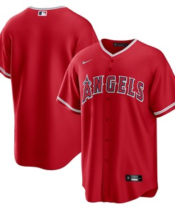 Los Angeles Angels Alternate Replica Team Jersey Red Mlb
