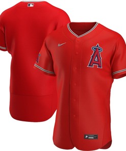 Los Angeles Angels Alternate Team Logo Elite Jersey - Red