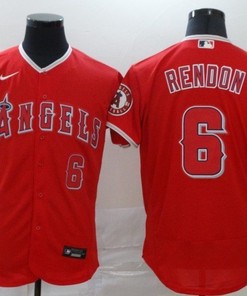 Los Angeles Angels Anthony Rendon #6 2020 Mlb Red Jersey