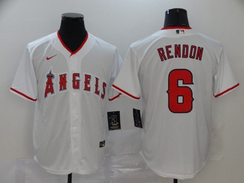Los Angeles Angels Anthony Rendon #6 2020 Mlb White Jersey