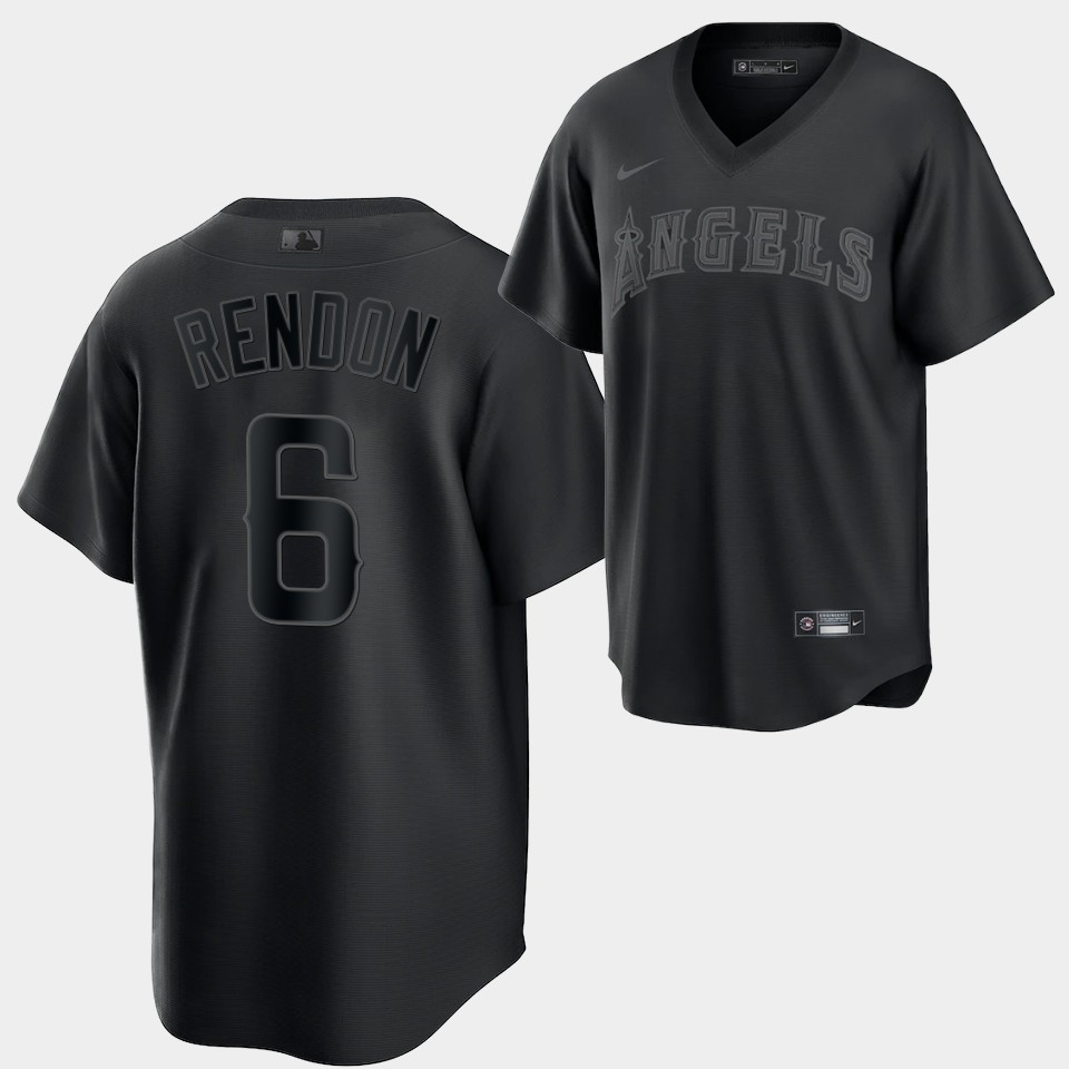 Los Angeles Angels Anthony Rendon Fashion 6 Black Jersey