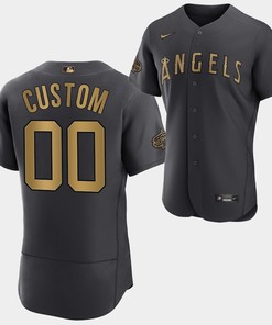 Los Angeles Angels Custom 2022-23 All-Star Black Jersey Men