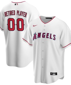 Los Angeles Angels Home Pick-a-player Retired Roster Replica Jersey - White Custom Jerseys Mlb Ver 1