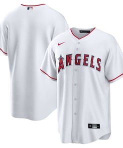 Los Angeles Angels Home Replica Team Jersey White Mlb