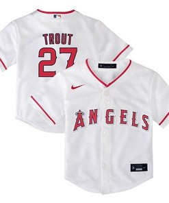 Los Angeles Angels Mike Trout #27 2020 Mlb White Jersey
