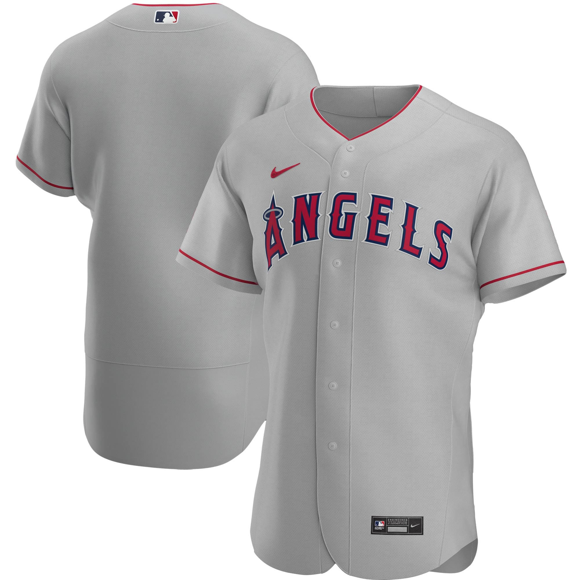 Los Angeles Angels Road Authentic Team Jersey - Gray Mlb