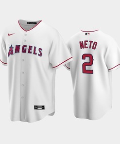 Los Angeles Angels Zach Neto 2 2022-23 Draft White Home Jersey