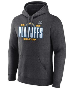 Los Angeles Chargers 2022 NFL Playoffs Our Time Pullover Hoodie - Charcoal