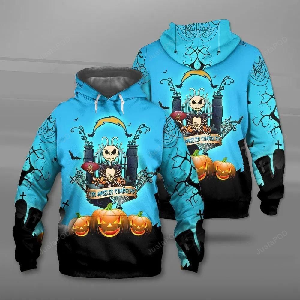 Los Angeles Chargers 3D Hoodie Zip Hoodie