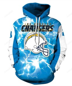 Los Angeles Chargers 3D Hoodie Zip Hoodie Style 2