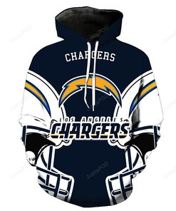 Los Angeles Chargers 3D Hoodie Zip Hoodie Style 3