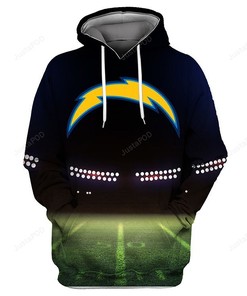 Los Angeles Chargers 3D Hoodie Zip Hoodie Style 6
