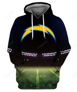 Los Angeles Chargers 3D Hoodie Zip Hoodie Style 6