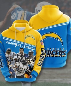 Los Angeles Chargers 3D Hoodie Zip Hoodie Style 7