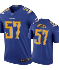Los Angeles Chargers #57 Jatavis Brown Nike Color Rush Royal Jersey