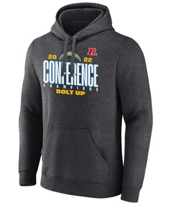 Los Angeles Chargers AFC Conference Champions Bolt Up Black Pullover Hoodie