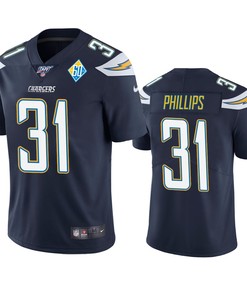 Los Angeles Chargers Adrian Phillips Navy 60th Anniversary Vapor Limited Jersey