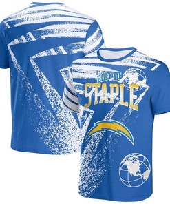 Los Angeles Chargers All Over Print T-Shirt - Blue