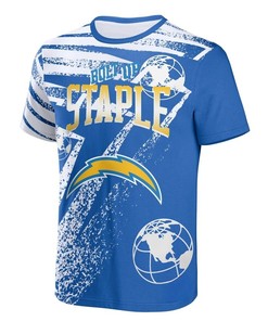 Los Angeles Chargers All Over Print T-Shirt - Blue