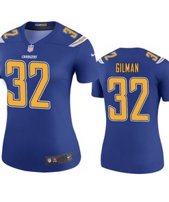 Los Angeles Chargers Alohi Gilman Royal Color Rush Legend Jersey - Womens