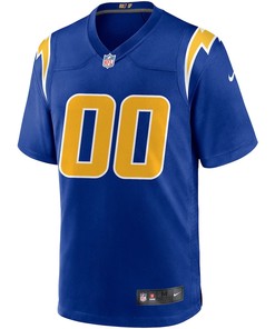 Los Angeles Chargers Alternate Custom 00 Game Jersey - Royal