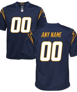 Los Angeles Chargers Alternate Custom Game Jersey Navy Custom Jerseys Nfl
