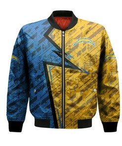 Los Angeles Chargers Bomber Abstract Pattern Sport- NFL