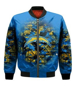 Los Angeles Chargers Bomber Jacket Camouflage Vintage  - NFL