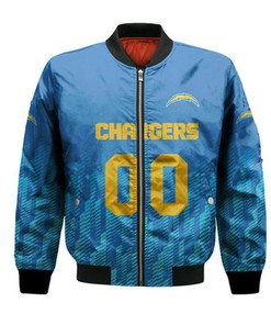 Los Angeles Chargers Bomber Jacket Logo Sport Ombre  - NFL