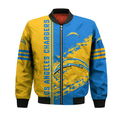 Los Angeles Chargers Bomber Jacket Quarter Style - NFL