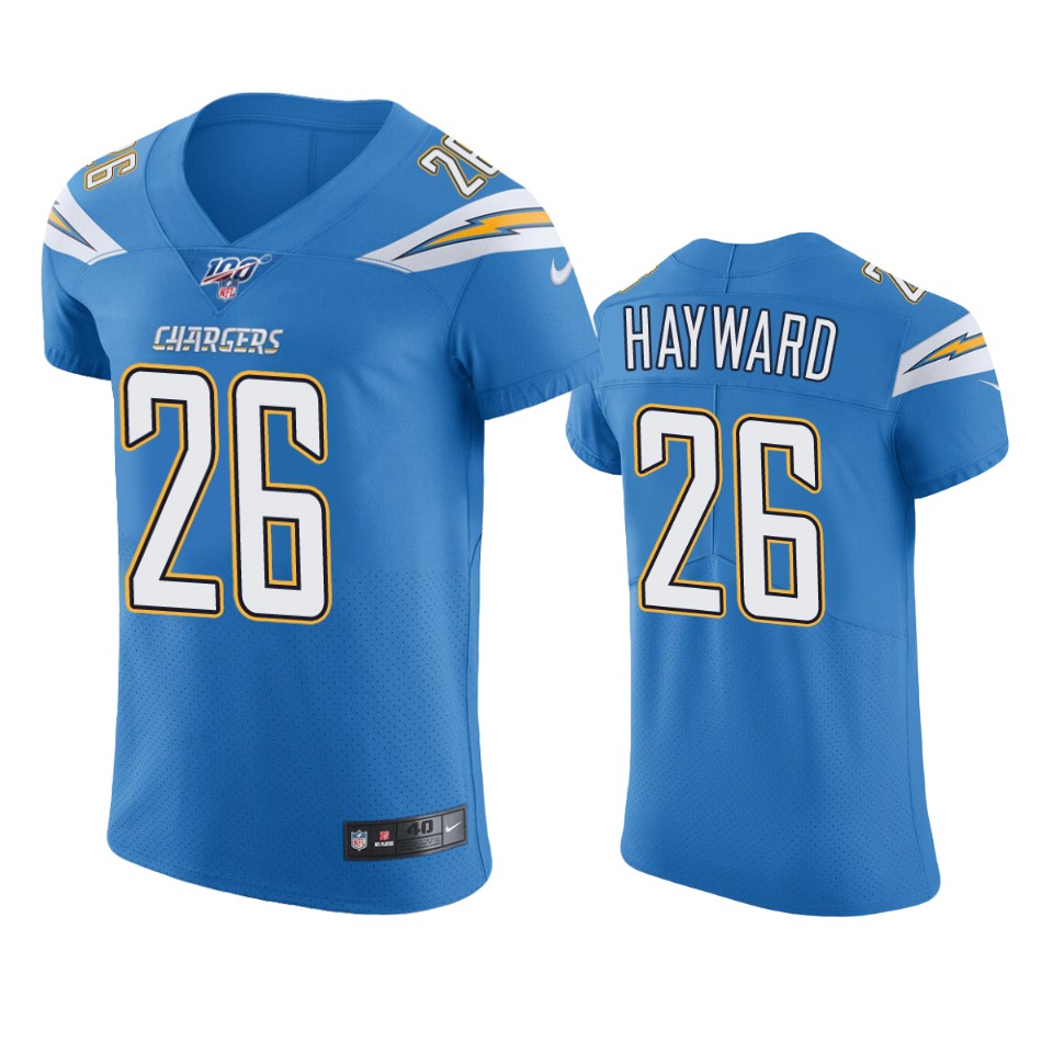 Los Angeles Chargers Casey Hayward Powder Blue 100th Season Vapor Elite Jersey