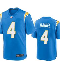 Los Angeles Chargers Chase Daniel 4 Powder Blue Game Jersey