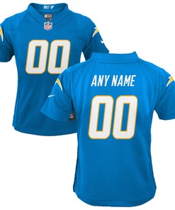 Los Angeles Chargers Custom Game Jersey Powder Blue Custom Jerseys Nfl