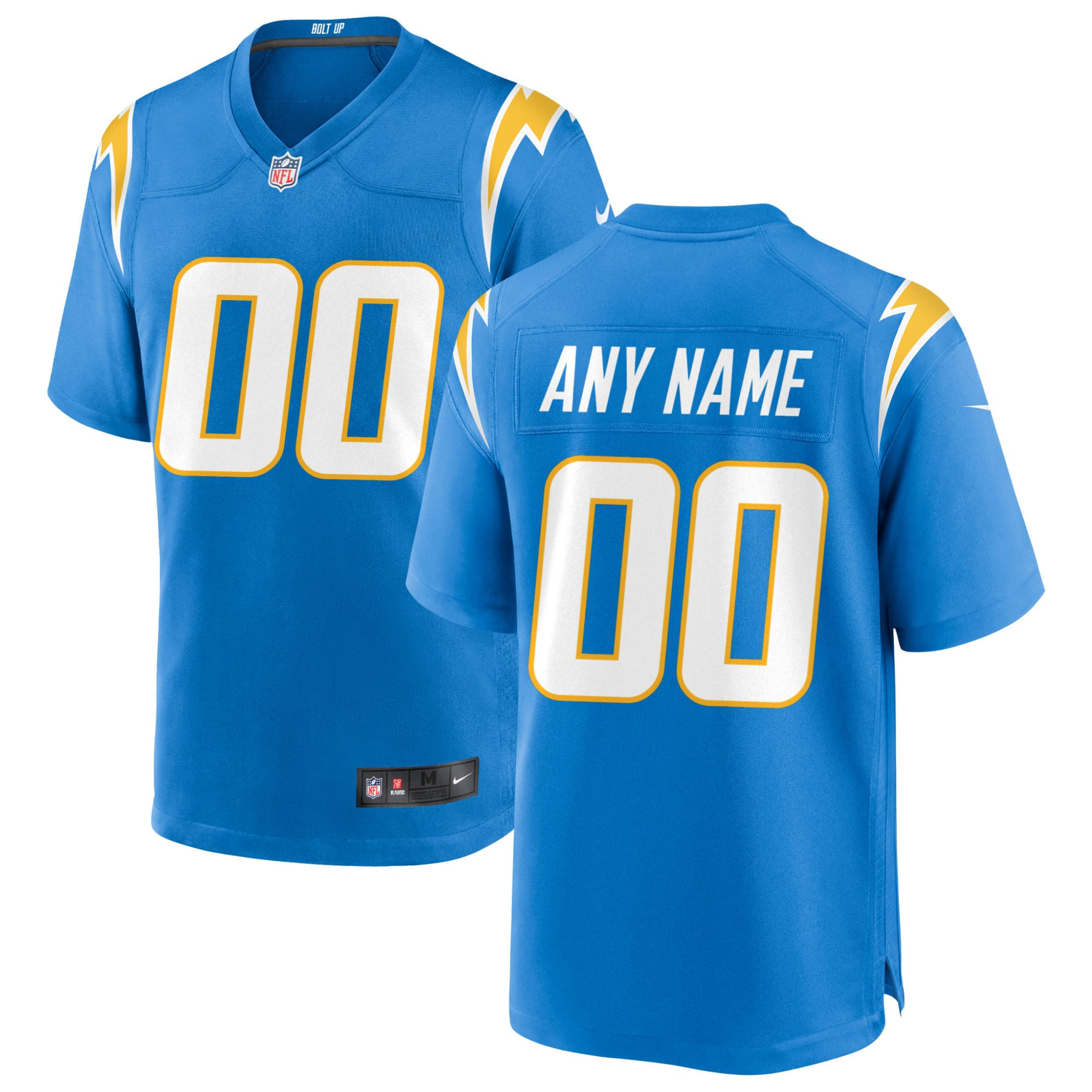 Los Angeles Chargers Custom Game Jersey Powder Blue Custom Jerseys Nfl