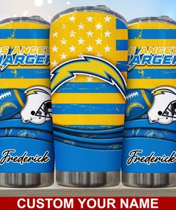 Los Angeles Chargers Custom Name Tumbler