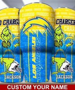 Los Angeles Chargers Custom Name Tumbler - Personalized NFL Gift