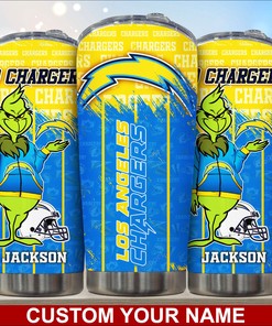 Los Angeles Chargers Custom Name Tumbler - Personalized NFL Gift