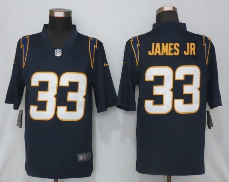 Los Angeles Chargers Derwin James Jr #33 Nfl 2020 Black Blue Jersey