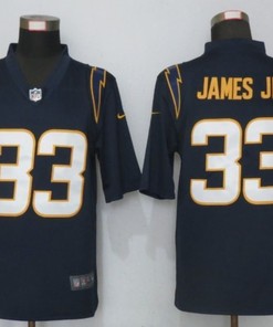 Los Angeles Chargers Derwin James Jr #33 Nfl 2020 Black Blue Jersey