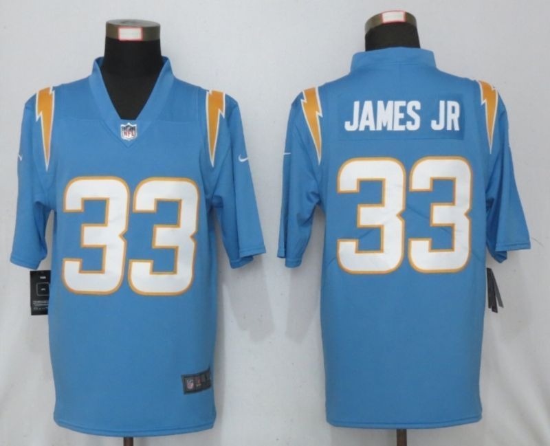 Los Angeles Chargers Derwin James Jr #33 Nfl 2020 Steel Blue Jersey
