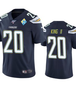 Los Angeles Chargers Desmond King Navy 60th Anniversary Vapor Limited Jersey