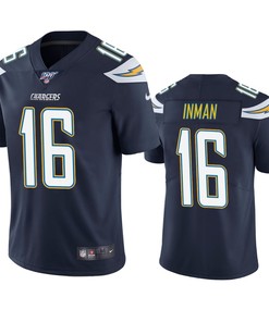 Los Angeles Chargers Dontrelle Inman Navy 100th Season Vapor Limited Jersey