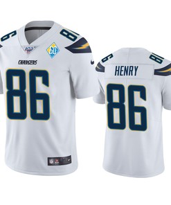 Los Angeles Chargers Hunter Henry White 60th Anniversary Vapor Limited Jersey