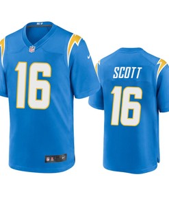 Los Angeles Chargers J.K. Scott 16 Powder Blue Game Jersey