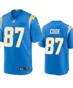 Los Angeles Chargers Jared Cook 87 Powder Blue Game Jersey