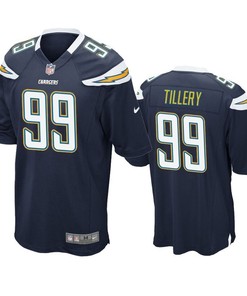 Los Angeles Chargers Jerry Tillery 2019 Nfl Draft Navy Game Jersey