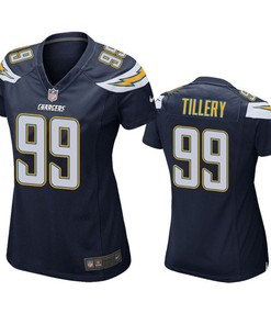 Los Angeles Chargers Jerry Tillery 2019 Nfl Draft Navy Game Womens Jersey
